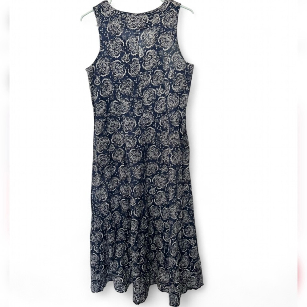 Coldwater Creek Paisley Maxi Dress Coastal Boho - Picture 11 of 12